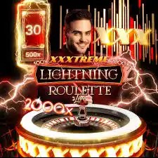 XXXtreme Lightning Roulette online game logo by Pragmatic Play on shelbyspincasino.com